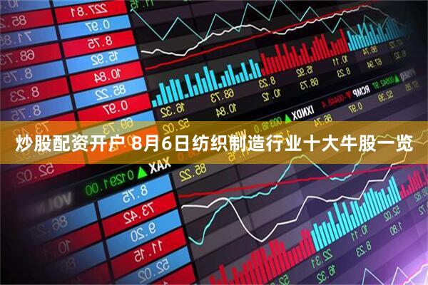 炒股配资开户 8月6日纺织制造行业十大牛股一览